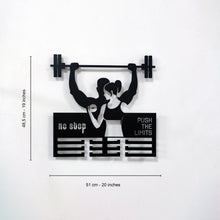 Görseli Galeri görüntüleyiciye yükleyin, No Stop - Sporcu Metal Madalyon Askılığı