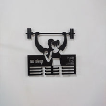 Görseli Galeri görüntüleyiciye yükleyin, No Stop - Sporcu Metal Madalyon Askılığı