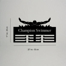 Görseli Galeri görüntüleyiciye yükleyin, Metal Yüzücü Duvar Madalyon Askılığı