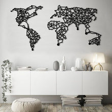 Görseli Galeri görüntüleyiciye yükleyin, World map line - Dünya Haritası Temalı Dekoratif Metal Duvar Tablo
