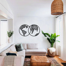 Görseli Galeri görüntüleyiciye yükleyin, World Map Metal Dünya Haritası -Dekoratif Metal Duvar Tablosu Dekoru -