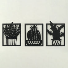 Görseli Galeri görüntüleyiciye yükleyin, KAKTÜS 3*LÜ SET METAL DEKORATİF TABLO