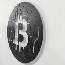 Görseli Galeri görüntüleyiciye yükleyin, Bitcoin Temalı Metal Duvar Dekoru