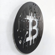 Görseli Galeri görüntüleyiciye yükleyin, Bitcoin Temalı Metal Duvar Dekoru