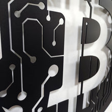 Görseli Galeri görüntüleyiciye yükleyin, Bitcoin Temalı Metal Duvar Dekoru