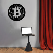 Görseli Galeri görüntüleyiciye yükleyin, Bitcoin Temalı Metal Duvar Dekoru