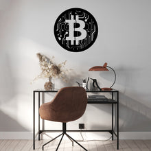 Görseli Galeri görüntüleyiciye yükleyin, Bitcoin Temalı Metal Duvar Dekoru