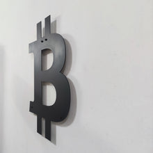 Görseli Galeri görüntüleyiciye yükleyin, Bitcoin Logo Temalı Metal Duvar Dekoru