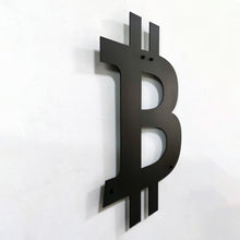 Görseli Galeri görüntüleyiciye yükleyin, Bitcoin Logo Temalı Metal Duvar Dekoru
