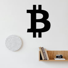 Görseli Galeri görüntüleyiciye yükleyin, Bitcoin Logo Temalı Metal Duvar Dekoru