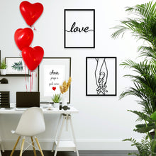 Görseli Galeri görüntüleyiciye yükleyin, Love - Eller Temalı 2 Parça Metal Duvar Dekor Seti