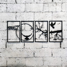 Görseli Galeri görüntüleyiciye yükleyin, Dörtlü Set Manzara Temalı Dekoratif Metal Duvar Dekoru