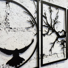 Görseli Galeri görüntüleyiciye yükleyin, Dörtlü Set Manzara Temalı Dekoratif Metal Duvar Dekoru