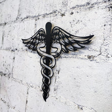 Görseli Galeri görüntüleyiciye yükleyin, Tıp Sembolü Metal Duvar Dekoru
