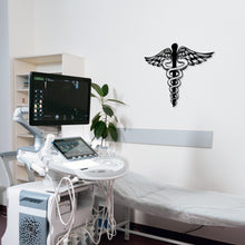 Görseli Galeri görüntüleyiciye yükleyin, Tıp Sembolü Metal Duvar Dekoru