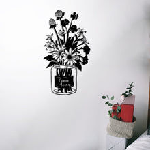 Görseli Galeri görüntüleyiciye yükleyin, Anneler Gününe Özel Metal Çiçek Duvar Dekoru (Canım Annem)