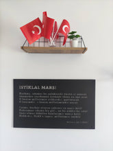 Görseli Galeri görüntüleyiciye yükleyin, İstiklal Marşı Dekoratif Metal Duvar Panosu