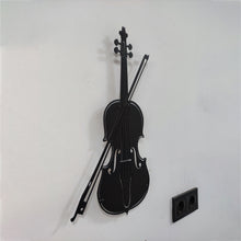 Görseli Galeri görüntüleyiciye yükleyin, Keman Temalı Metal Duvar Dekoru