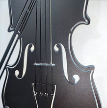 Görseli Galeri görüntüleyiciye yükleyin, Keman Temalı Metal Duvar Dekoru