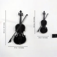 Görseli Galeri görüntüleyiciye yükleyin, Keman Temalı Metal Duvar Dekoru