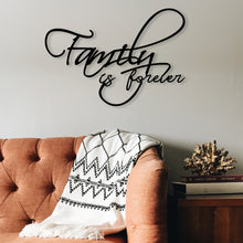 Görseli Galeri görüntüleyiciye yükleyin, *Aile sonsuza kadar*(Dekoratif metal duvar yazıları dekor)