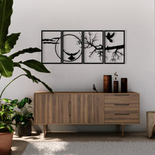 Görseli Galeri görüntüleyiciye yükleyin, Dörtlü Set Manzara Temalı Dekoratif Metal Duvar Dekoru