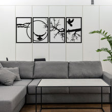 Görseli Galeri görüntüleyiciye yükleyin, Dörtlü Set Manzara Temalı Dekoratif Metal Duvar Dekoru