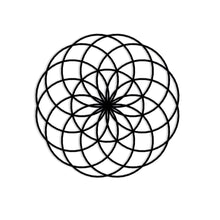 Görseli Galeri görüntüleyiciye yükleyin, Yaşam Çiçeği Merkabah Dekoratif Metal Tablo