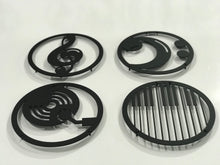 Görseli Galeri görüntüleyiciye yükleyin, Müzik icon 4*lü Takım Dekoratif Metal Tablolar