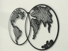 Görseli Galeri görüntüleyiciye yükleyin, World Map Metal Dünya Haritası -Dekoratif Metal Duvar Tablosu Dekoru -