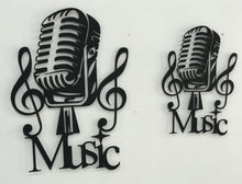 Görseli Galeri görüntüleyiciye yükleyin, MİKROFON OSES DEKORATİF METAL TABLO