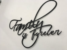 Görseli Galeri görüntüleyiciye yükleyin, *Aile sonsuza kadar*(Dekoratif metal duvar yazıları dekor)