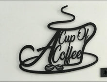 Görseli Galeri görüntüleyiciye yükleyin, COFFEE (kahve)DEKORATİF DUVAR METAL TABLO