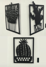 Görseli Galeri görüntüleyiciye yükleyin, KAKTÜS 3*LÜ SET METAL DEKORATİF TABLO