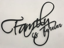 Görseli Galeri görüntüleyiciye yükleyin, *Aile sonsuza kadar*(Dekoratif metal duvar yazıları dekor)