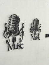 Görseli Galeri görüntüleyiciye yükleyin, MİKROFON OSES DEKORATİF METAL TABLO