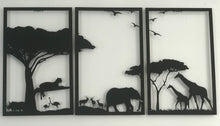 Görseli Galeri görüntüleyiciye yükleyin, SAFARİ METAL DEKORATİF TABLO( HERBİRİ 30X50 CM *DİR)