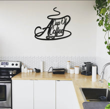 Görseli Galeri görüntüleyiciye yükleyin, COFFEE (kahve)DEKORATİF DUVAR METAL TABLO