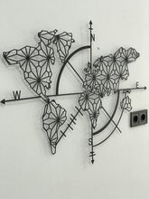 Görseli Galeri görüntüleyiciye yükleyin, PUSULA DÜNYA HARİTASI DEKORATİF TABLO