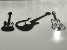 Görseli Galeri görüntüleyiciye yükleyin, MFÖ Gitar Temalı Dekoratif Metal Duvar Tablo17x50 - 24x59 - 16x50 cm