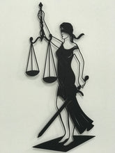 Görseli Galeri görüntüleyiciye yükleyin, Avukat.adalet heykeli(Dekoratif metal Avukat/Adalet duvar tablosu)