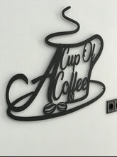 Görseli Galeri görüntüleyiciye yükleyin, COFFEE (kahve)DEKORATİF DUVAR METAL TABLO
