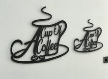 Görseli Galeri görüntüleyiciye yükleyin, COFFEE (kahve)DEKORATİF DUVAR METAL TABLO