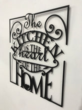 Görseli Galeri görüntüleyiciye yükleyin, Dekoratif metal duvar yazısı tablo(KITCHEN)