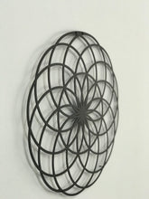 Görseli Galeri görüntüleyiciye yükleyin, Yaşam Çiçeği 3lü Takım Dekoratif Metal Tablo - Sri Yantra - Kutsal Geometri - Makebah