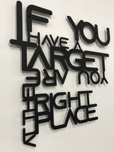 Görseli Galeri görüntüleyiciye yükleyin, ' Right Place - Doğru Yerdesin ' Temalı Dekoratif Metal Duvar Yazısı