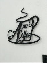 Görseli Galeri görüntüleyiciye yükleyin, COFFEE (kahve)DEKORATİF DUVAR METAL TABLO