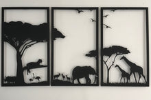 Görseli Galeri görüntüleyiciye yükleyin, SAFARİ METAL DEKORATİF TABLO( HERBİRİ 30X50 CM *DİR)