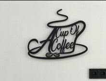 Görseli Galeri görüntüleyiciye yükleyin, COFFEE (kahve)DEKORATİF DUVAR METAL TABLO

