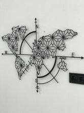 Görseli Galeri görüntüleyiciye yükleyin, PUSULA DÜNYA HARİTASI DEKORATİF TABLO